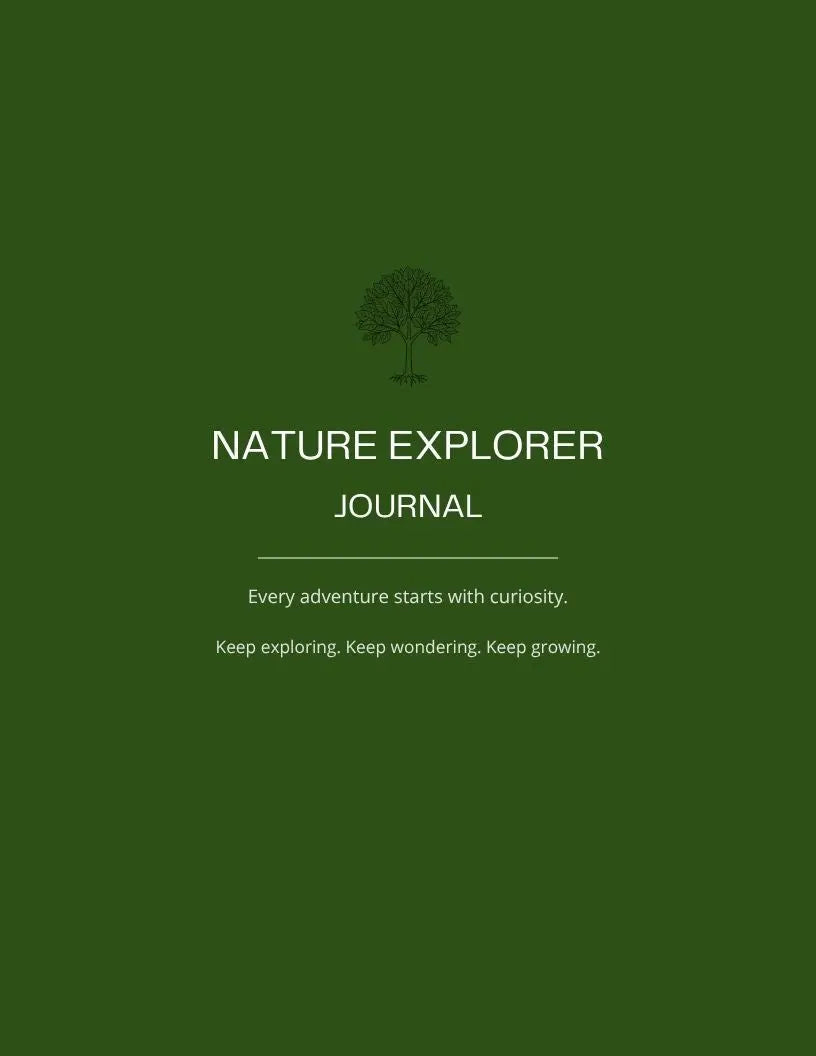 NATURE EXPLORER JOURNAL SavoirMalin