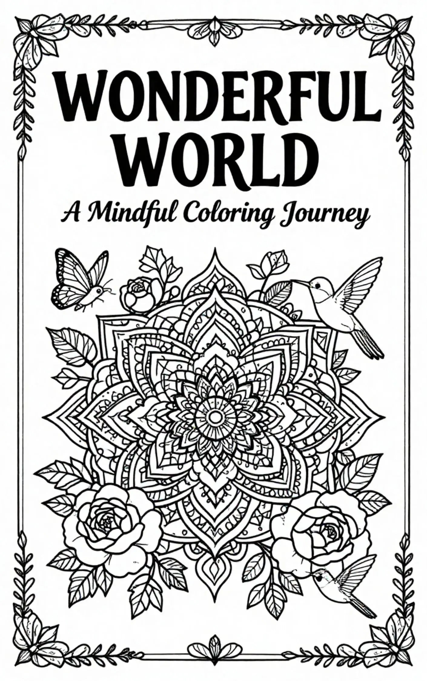 WONDERFUL WORLD A Mindful Coloring Journey SavoirMalin